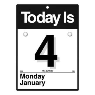 AT-A-GLANCE® Today Is Wall Calendar, 6.63 x 9.13, White Sheets, 12-Month (Jan to Dec), 2025