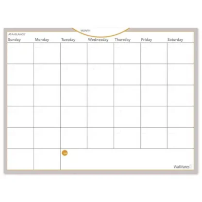 AT-A-GLANCE® WallMates Self-Adhesive Dry Erase Monthly Planning Surfaces