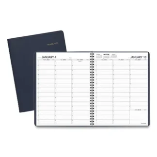 AT-A-GLANCE® Weekly Appointment Book, 11 x 8.25, Navy Cover, 13-Month: Jan 2025 to Jan 2026
