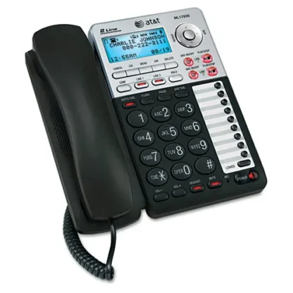 AT&T® ML17939 Two-Line Speakerphone with Caller ID and Digital Answering System