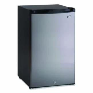 Avanti 4.4 Cu.Ft. Auto-Defrost Refrigerator, Black with Stainless Steel Door