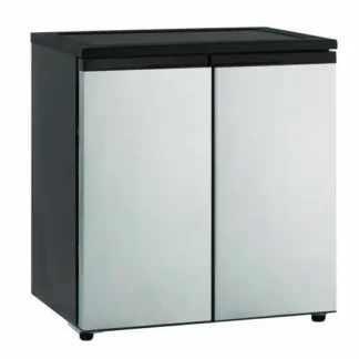 Avanti 5.5 CF Side by Side Refrigerator/Freezer, Black/Platinum