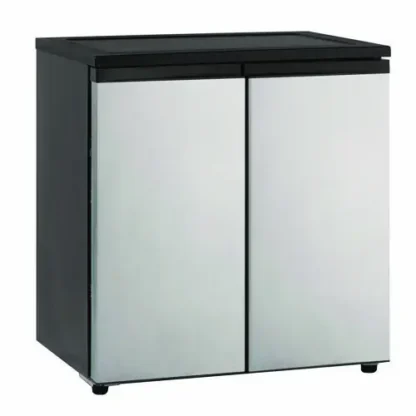 Avanti 5.5 CF Side by Side Refrigerator/Freezer, Black/Platinum