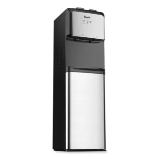 Avanti Bottom Loading Water Dispenser with UV Light, Black/Stainless Steel