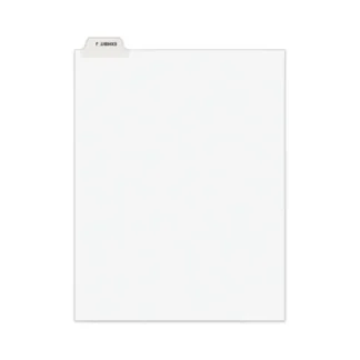 Avery® Avery-Style Preprinted Legal Bottom Tab Divider, 26-Tab, Exhibit J, 11 x 8.5, White, 25/PK
