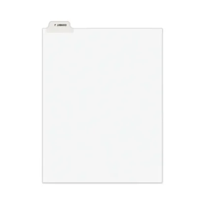 Avery® Avery-Style Preprinted Legal Bottom Tab Divider, 26-Tab, Exhibit J, 11 x 8.5, White, 25/PK