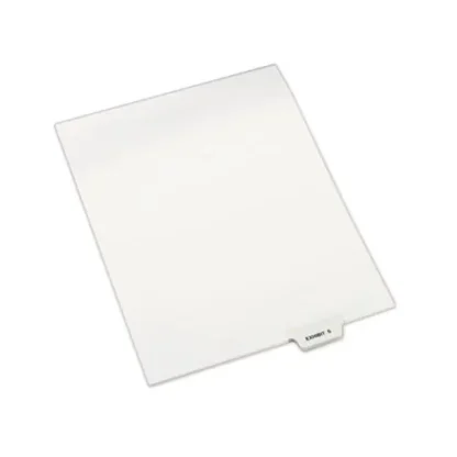 Avery® Avery-Style Preprinted Legal Bottom Tab Dividers, 26-Tab, Exhibit S, 11 x 8.5, White, 25/Pack