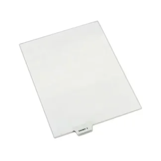 Avery® Avery-Style Preprinted Legal Bottom Tab Dividers, 26-Tab, Exhibit V, 11 x 8.5, White, 25/Pack