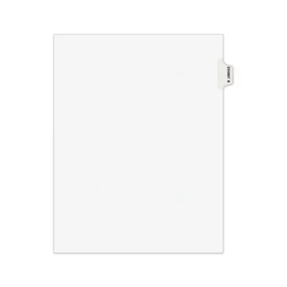 Avery® Avery-Style Preprinted Legal Side Tab Divider, Exhibit B, 26-Tab, 11 x 8.5, White, 25/Pack