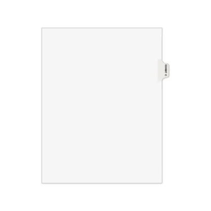 Avery® Avery-Style Preprinted Legal Side Tab Divider, 26-Tab, Exhibit C, 11 x 8.5, White, 25/Pack, (1373)