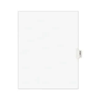 Avery® Avery-Style Preprinted Legal Side Tab Divider, 26-Tab, Exhibit F, 11 x 8.5, White, 25/Pack (1376)