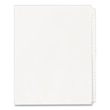 Avery® Blank Tab Legal Exhibit Index Divider Set, 25-Tab, 11 x 8.5, White, 1 Set