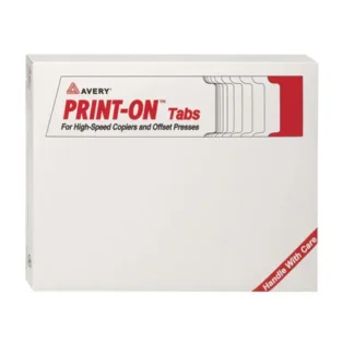 Avery® Customizable Print-On Dividers, 5-Tab, 11 x 8.5, White, 30 Sets