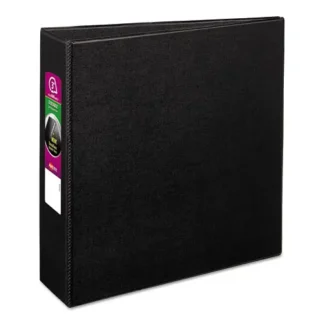 Avery® Durable Non-View Binder with DuraHinge and Slant Rings, 3" Capacity, 3 Rings, 11 x 8.5, Black