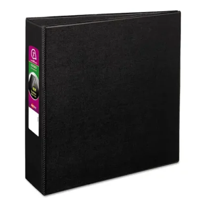 Avery® Durable Non-View Binder with DuraHinge and Slant Rings, 3" Capacity, 3 Rings, 11 x 8.5, Black