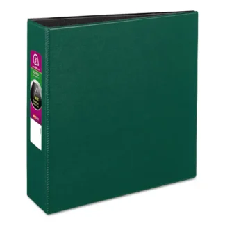 Avery® Durable Non-View Binder with DuraHinge and Slant Rings, 3" Capacity, Green
