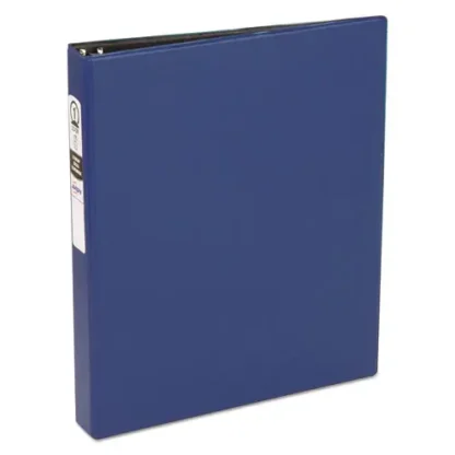 Avery® Economy Non-View Binder with Round Rings, 1" Capacity, Blue, 11 x 8.5 inches, 3-Ring, (3300)