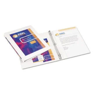 Avery® Framed View Heavy-Duty Binder, 3-Ring, 0.5" Capacity, White, 11 x 8.5 inches