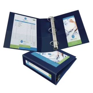 Avery® Framed View Heavy-Duty Binder, 3" Capacity, 3 Rings, 11 x 8.5, Navy Blue