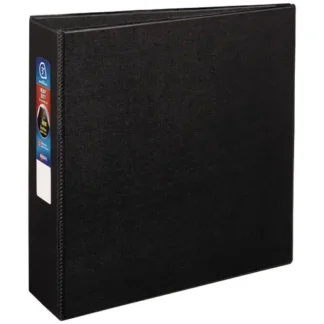 Avery® Heavy-Duty Non-View Binder with DuraHinge and Locking One Touch EZD Rings, 3" Capacity, 3 Rings, Letter Size 11 x 8.5, Black