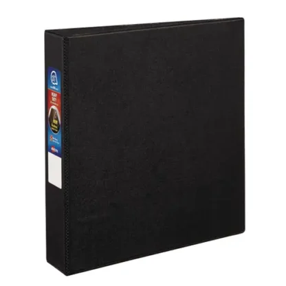 Avery® Heavy-Duty Non-View Binder with DuraHinge and One Touch EZD Rings, 3 Rings, 1.5" Capacity, 11 x 8.5, Black
