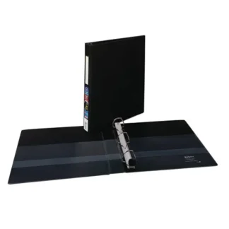 Avery® Heavy-Duty Non-View Binder with DuraHinge and One Touch EZD Rings, 3 Rings, 1" Capacity, 11 x 8.5, Black