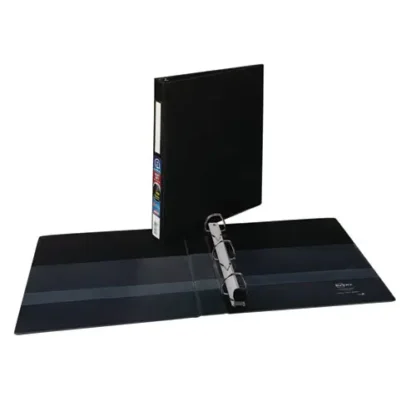 Avery® Heavy-Duty Non-View Binder with DuraHinge and One Touch EZD Rings, 3 Rings, 1" Capacity, 11 x 8.5, Black