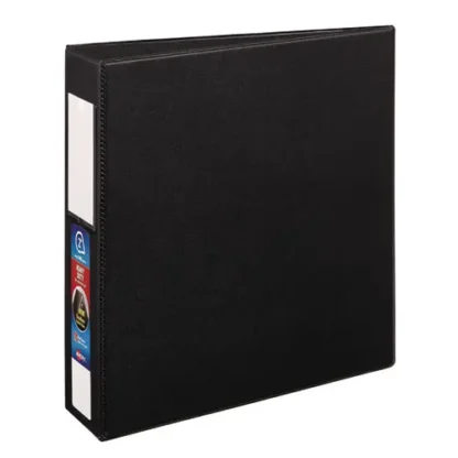 Avery® Heavy-Duty Non-View Binder with DuraHinge and One Touch EZD Rings, 3 Rings, 2" Capacity, 11 x 8.5, Black