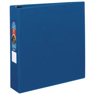 Avery® Heavy-Duty Non-View Binder with DuraHinge and One Touch EZD Rings, 3 Rings, 2" Capacity, 11 x 8.5, Blue
