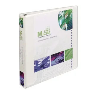 Avery® Heavy-Duty View Binder with DuraHinge, One Touch EZD Rings and Extra-Wide Cover, 3 Ring, 1" Capacity, White