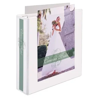 Avery® Heavy-Duty View Binder with DuraHinge, One Touch EZD Rings and Extra-Wide Cover, 3 Ring, 2" Capacity, 11 x 8.5, White (1320)