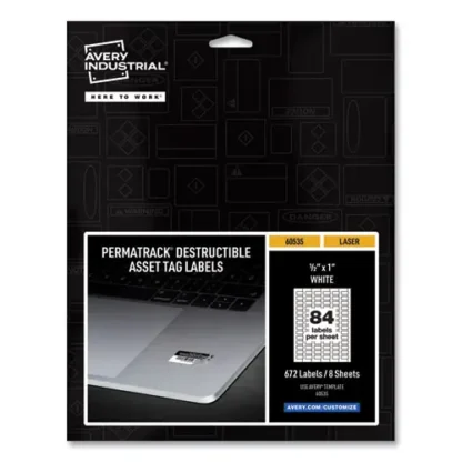 Avery® PermaTrack® Destructible Asset Tag Labels