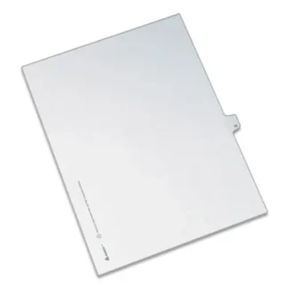 Avery® Preprinted Legal Exhibit Side Tab Index Dividers, Allstate Style, 10-Tab, 11, 11 x 8.5, White, 25/Pack