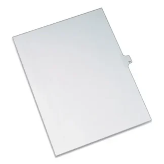 Avery® Preprinted Legal Exhibit Side Tab Index Dividers, Allstate Style, Number 13, 10-Tab, 11 x 8.5, White, 25/Pack