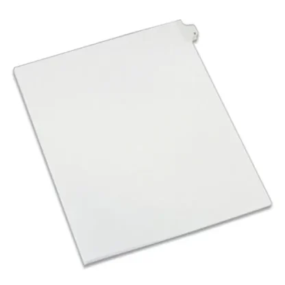 Avery® Preprinted Legal Exhibit Side Tab Index Dividers, Allstate Style, Number 2, 10-Tab, White, 25/Pack
