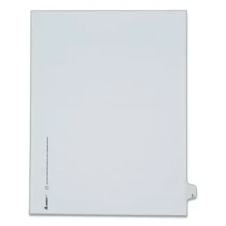 Avery® Preprinted Legal Exhibit Side Tab Index Dividers, Allstate Style, 10-Tab, Number 3, 11 x 8.5, White, 25/Pack