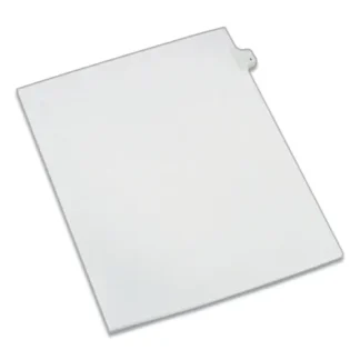 Avery® Preprinted Legal Exhibit Side Tab Index Dividers, Allstate Style, 10-Tab, Number 4, 11 x 8.5, White, 25/Pack