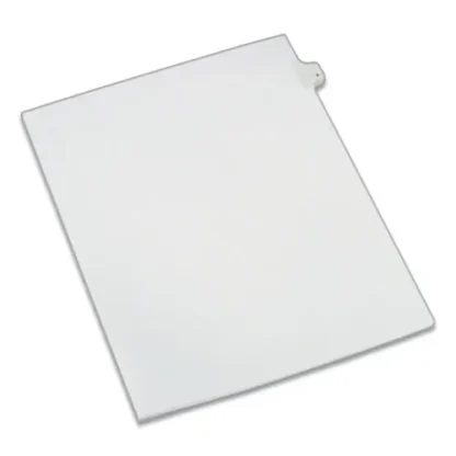 Avery® Preprinted Legal Exhibit Side Tab Index Dividers, Allstate Style, 10-Tab, Number 4, 11 x 8.5, White, 25/Pack