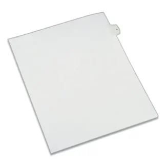 Avery® Preprinted Legal Exhibit Side Tab Index Dividers, Allstate Style, 10-Tab, Number 5, 11 x 8.5, White, 25/Pack