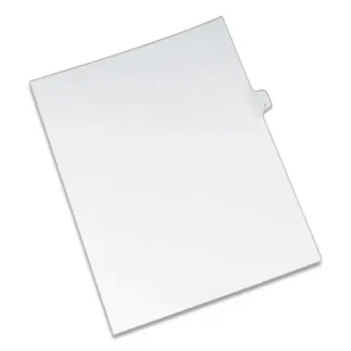 Avery® Preprinted Legal Exhibit Side Tab Index Dividers, Allstate Style, 26-Tab, Letter J, 11 x 8.5, White, 25/Pack
