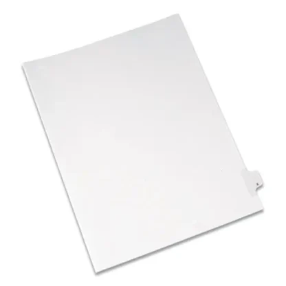 Avery® Preprinted Legal Exhibit Side Tab Index Dividers, Allstate Style, 26-Tab, Letter Size, White, 25/Pack