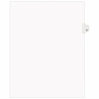 Avery® Preprinted Legal Exhibit Side Tab Index Dividers, Avery Style, 26-Tab, G, White, 25/Set (1407)