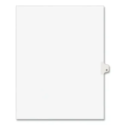 Avery® Preprinted Legal Exhibit Side Tab Index Dividers, Avery Style, Letter O, 26-Tab, 11 x 8.5, White, 25/Pack (1415)