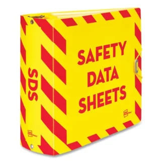 Avery® UltraDuty Safety Data Sheet Binder Bundle, 3 Rings, 3" Capacity, 11 x 8.5, Yellow/Red