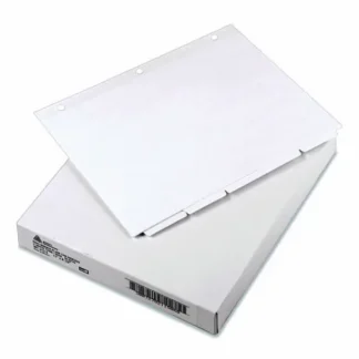 Avery® Write and Erase Plain-Tab Paper Dividers, 5-Tab, White, 36 Sets