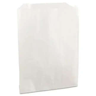Bagcraft Grease-Resistant Single-Serve Bags, White, 2,000/Carton