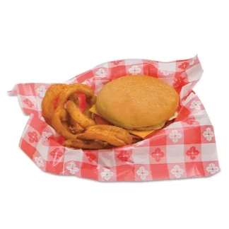 Bagcraft Poly Wax Paper Basket Liner, 10.5" x 12", 1000/Box, 2 Boxes/Carton - Non-Stock Item, Extended Delivery Time