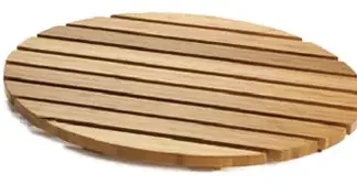 Bamboo Bath Mat with Unique Slat Design