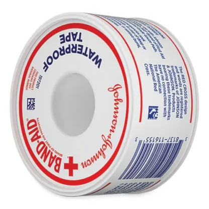 BAND-AID® Water Block Waterproof Medical Tape, Dry Rubber, 1" x 10 yds, White