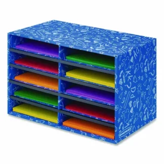 Bankers Box® Classroom Collection Literature Sorter, 10 Sections, Blue